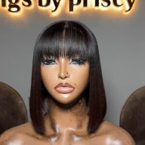 10” SDD Dark Brown Bone Straight Fringe